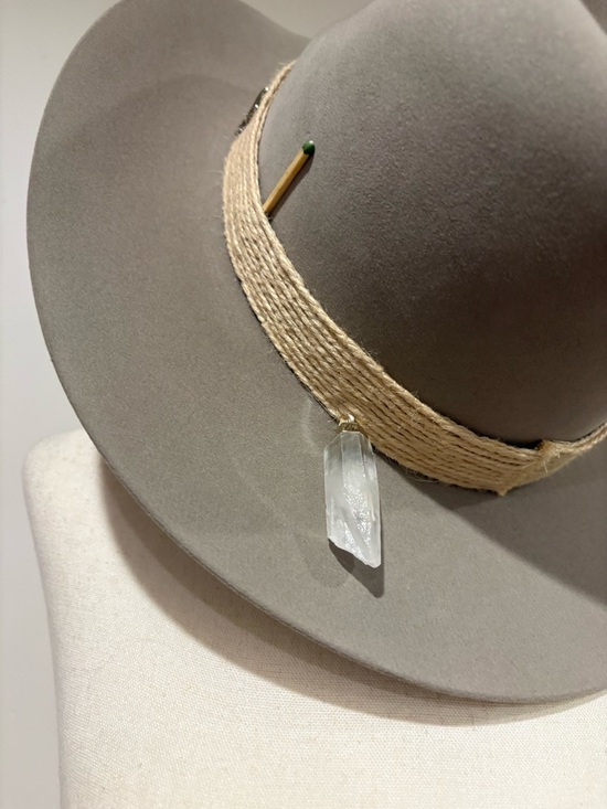 Nick Fouquet natural beaver felt Hat with Rope Band and Crystal main image 9